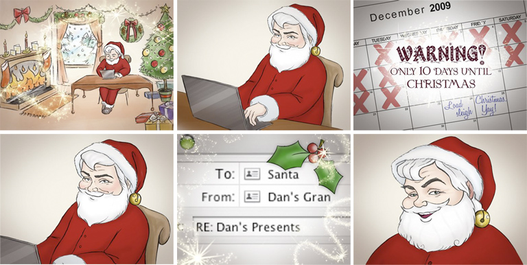 Shelter - Christmas Ecard Storyboard